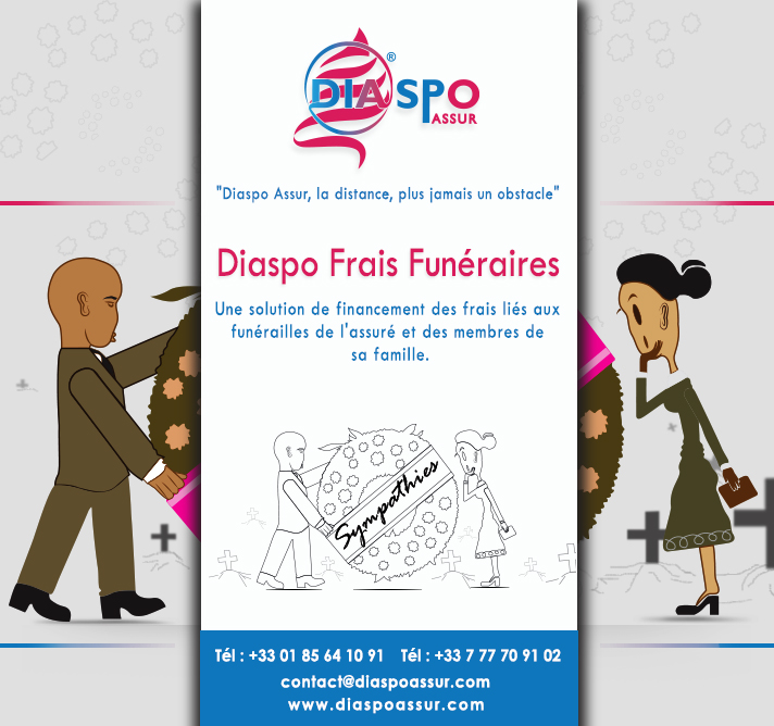 Diaspo Frais funéraires est la solution de financement des frais liés aux funérailles de Diaspo assur